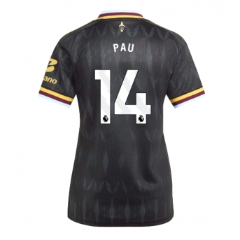 Aston Villa Pau Torres #14 Maglia Gara Trasferta Repliche 2026-27 Donna Maniche Corte